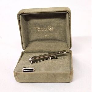 Dior Vintage Sterling Silver Tie Clip